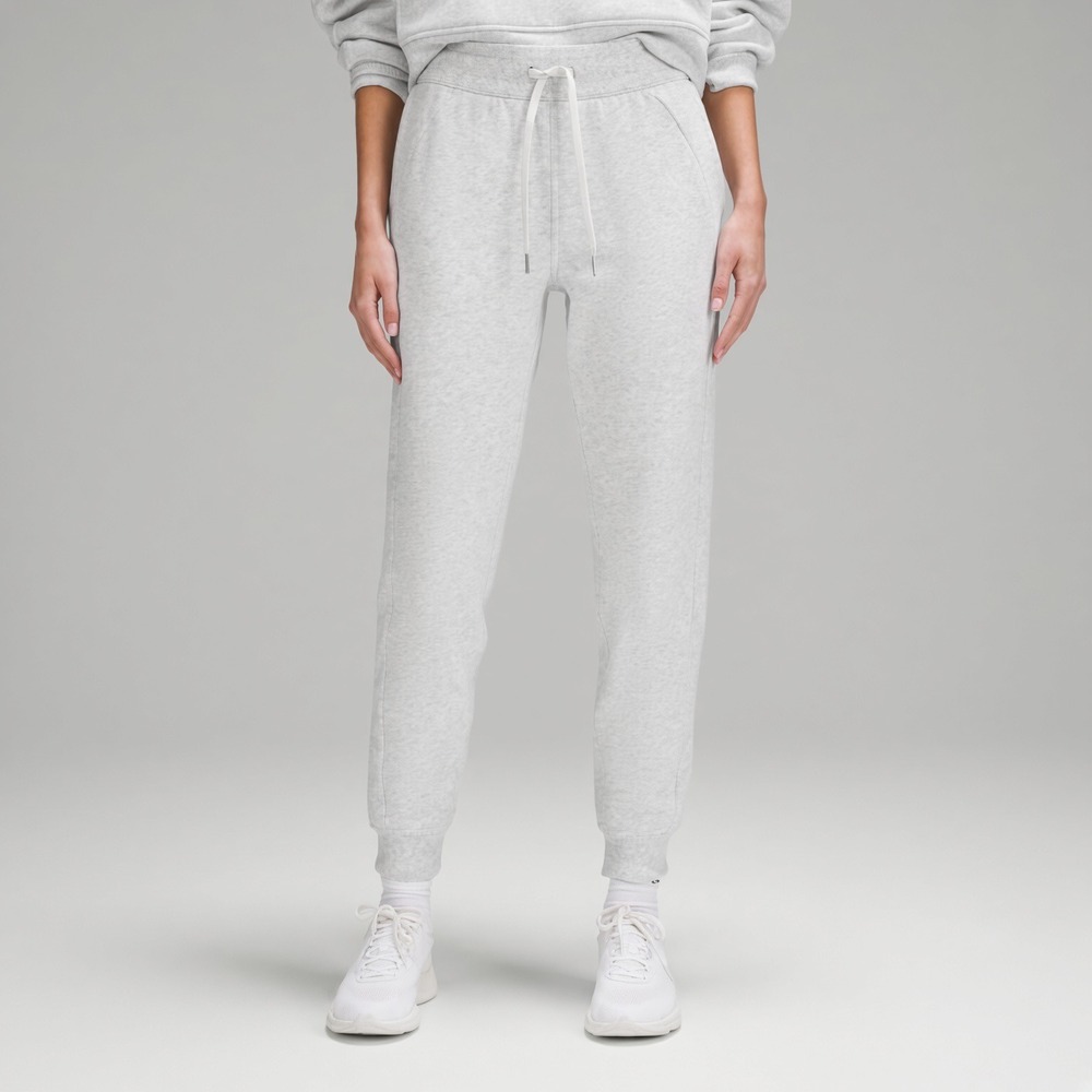 Lululemon Scuba High-Rise Jogger Heathered Light Grey Size 10 Sweat Pants